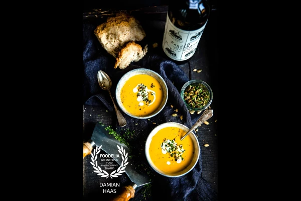 Especially in winter, there’s nothing better than dunking crusty bread into a big bowl of creamy pumpkin soup and to enjoy a glass of wine to keep you warm and healthy.
